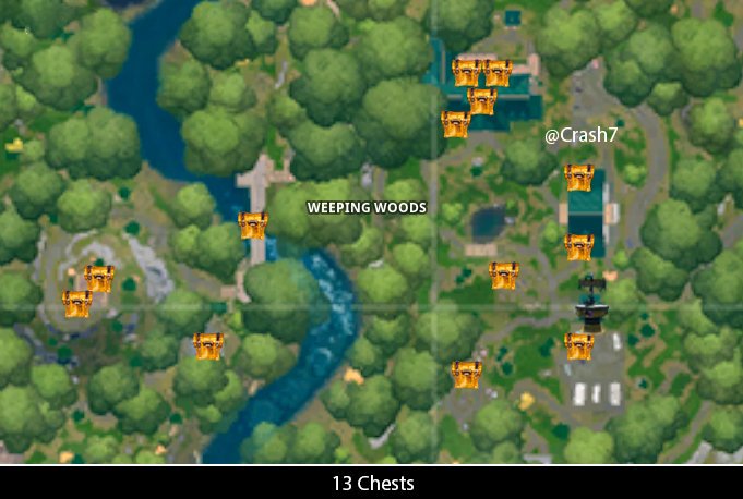 weeping woods chest locations