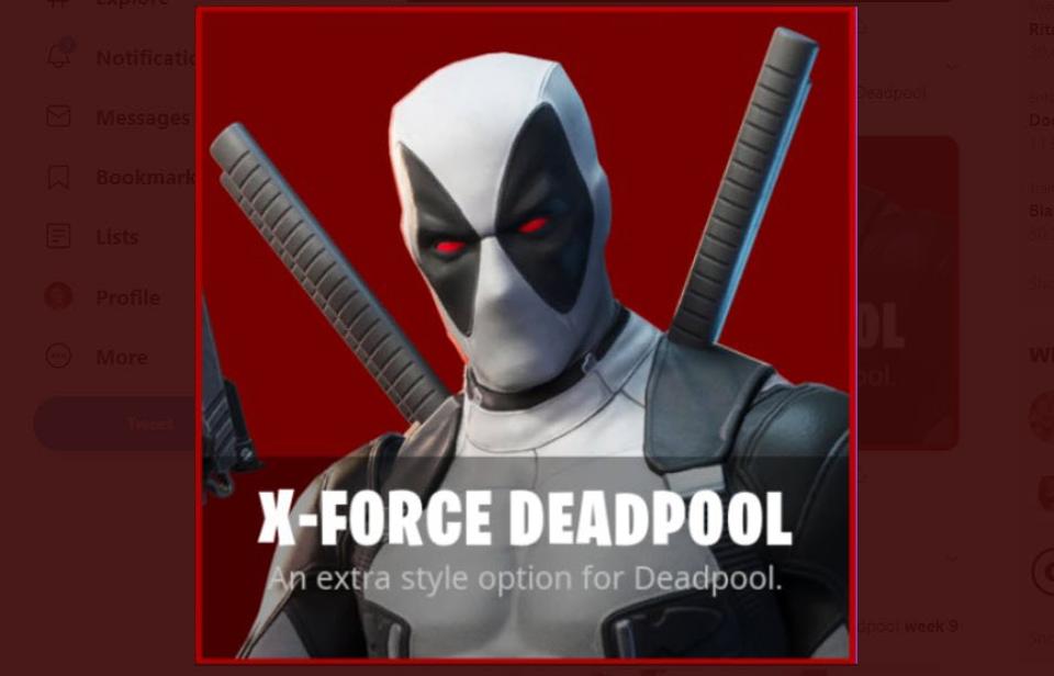 How to get Deadpool’s XForce variant in Fortnite Fortnite Inc